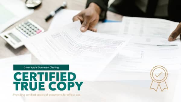 خدمات النسخ المصدقة