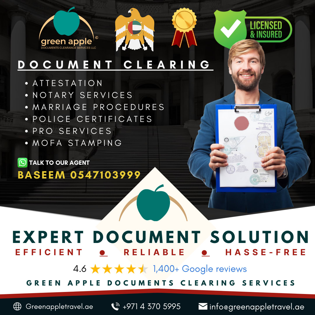 تبسيط تخليص المستندات مع خدمات مستندات Green Apple في دبي
