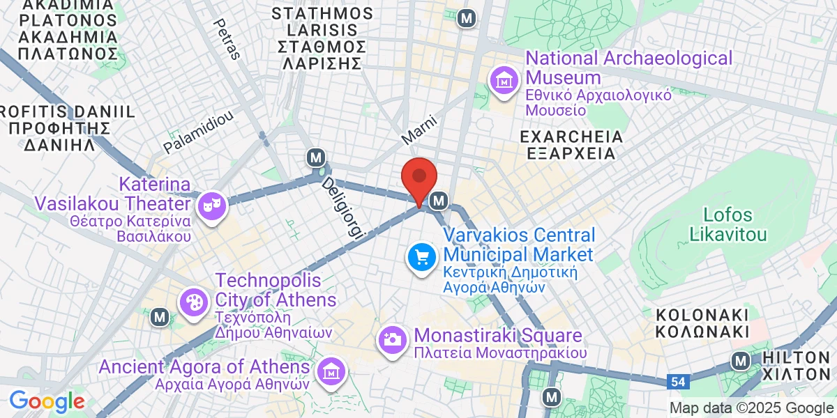 Map of Athens