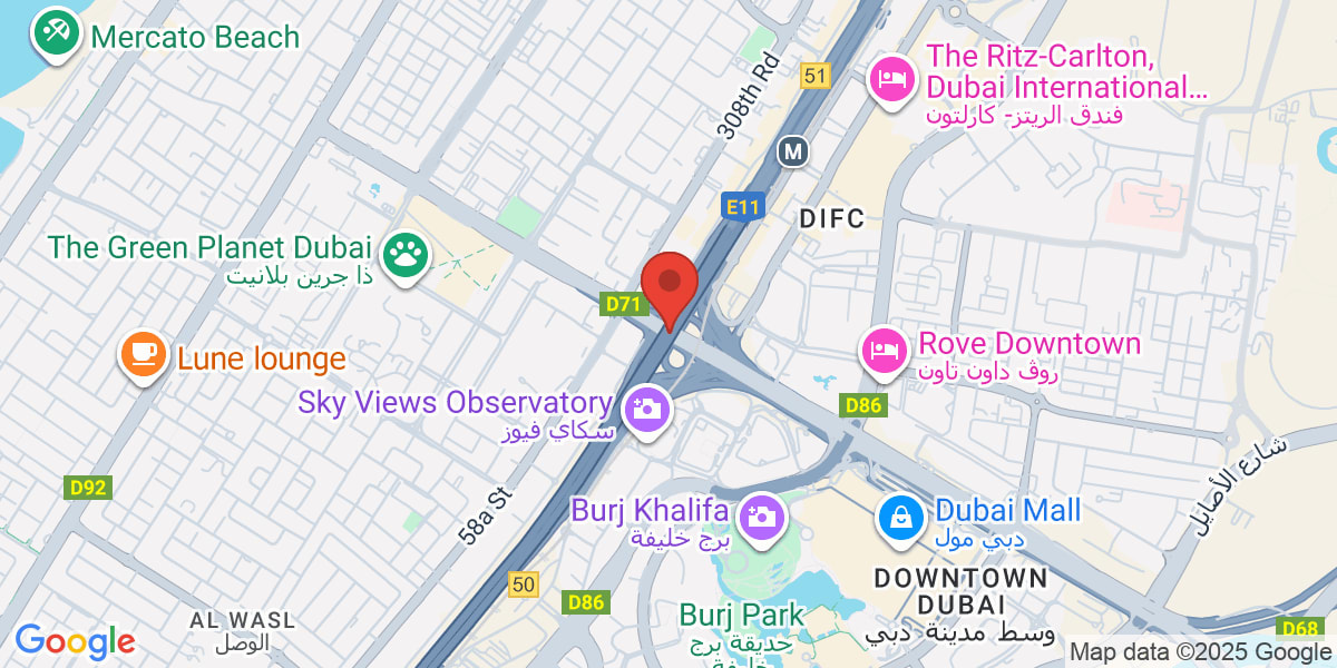 Map of Dubai