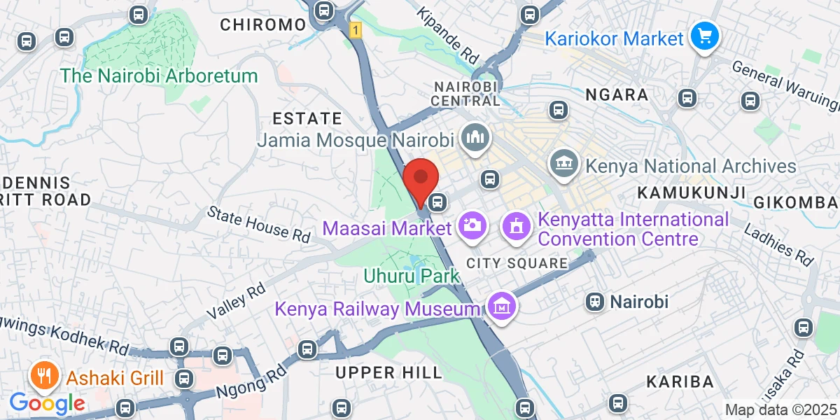 Map of Nairobi