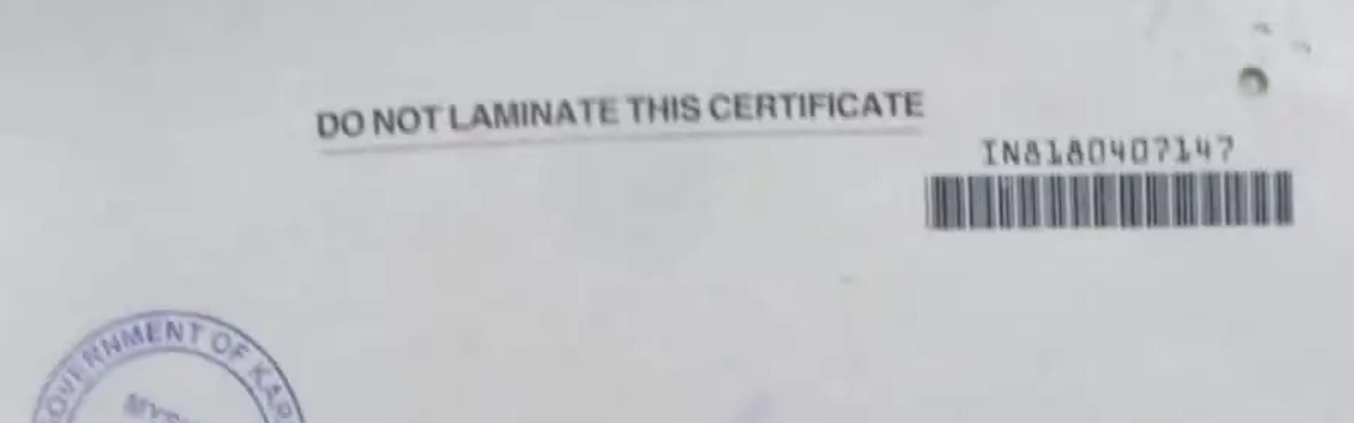 Home Department Attestation