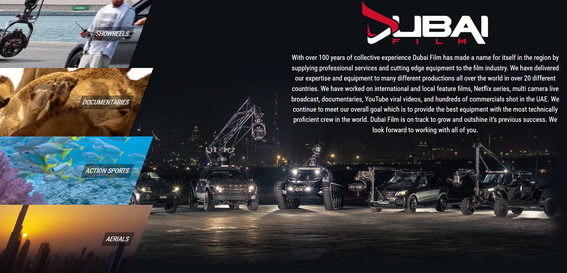 Dubai Film Production — Website Design & Development