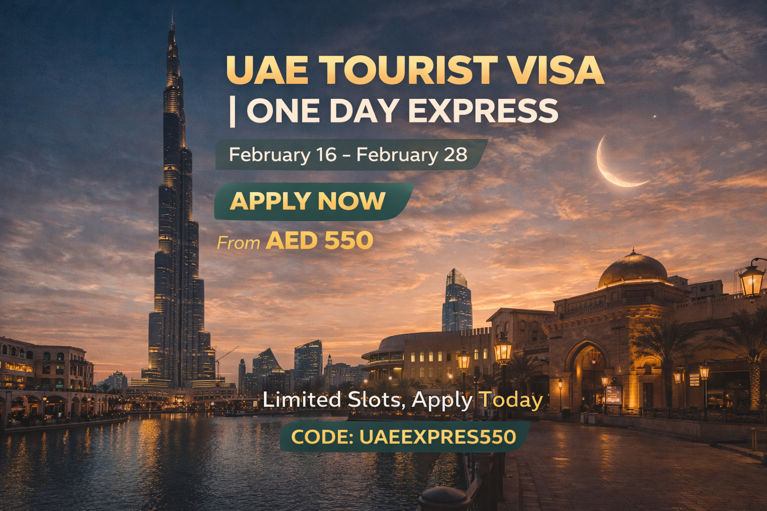 UAE Express Visa: Get Yours in 1 Day for AED 550