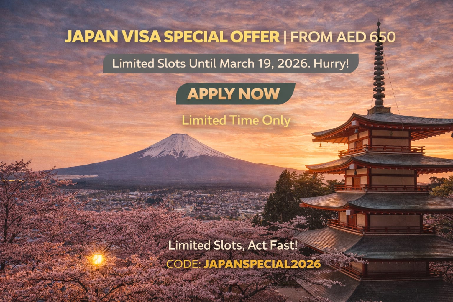 Say Goodbye to Long Japan Visa Processing Times: Hassle-Free Applications for UAE Couples | Only AED 650