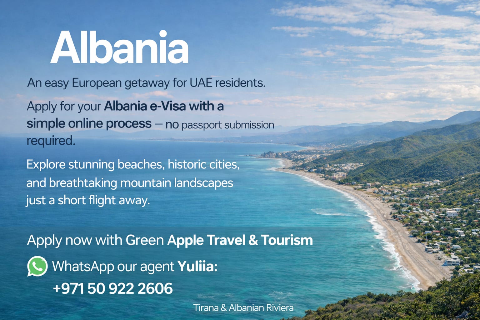 Albania E-Visa: Europe Made Easy from Dubai