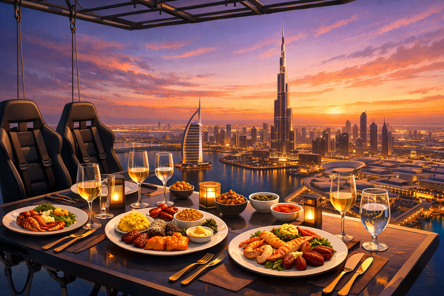 A Gastronomic Journey: Exploring Local Dubai Ingredients at Dinner In The Sky