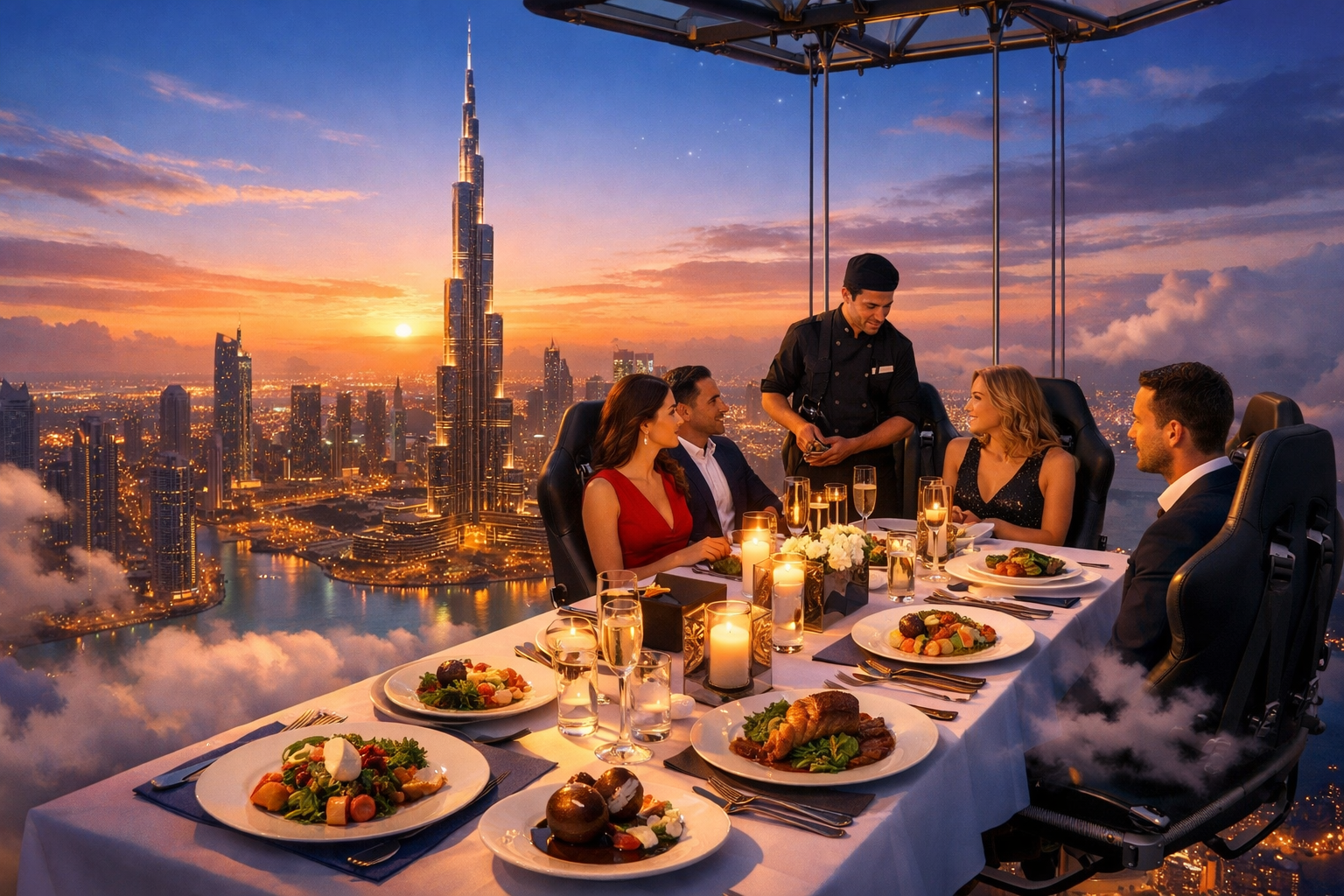 Culinary Arts in the Sky: Supporting Local Chefs at Dinner In The Sky Dubai