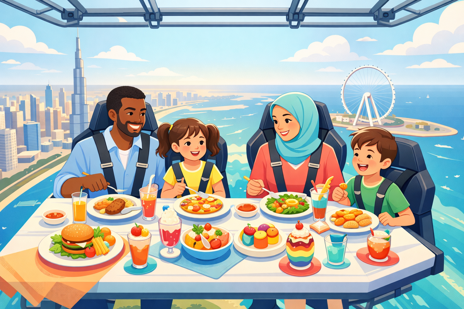 The Ultimate Family Dining Experience: Kid-Friendly Options at Dinner In The Sky Dubai