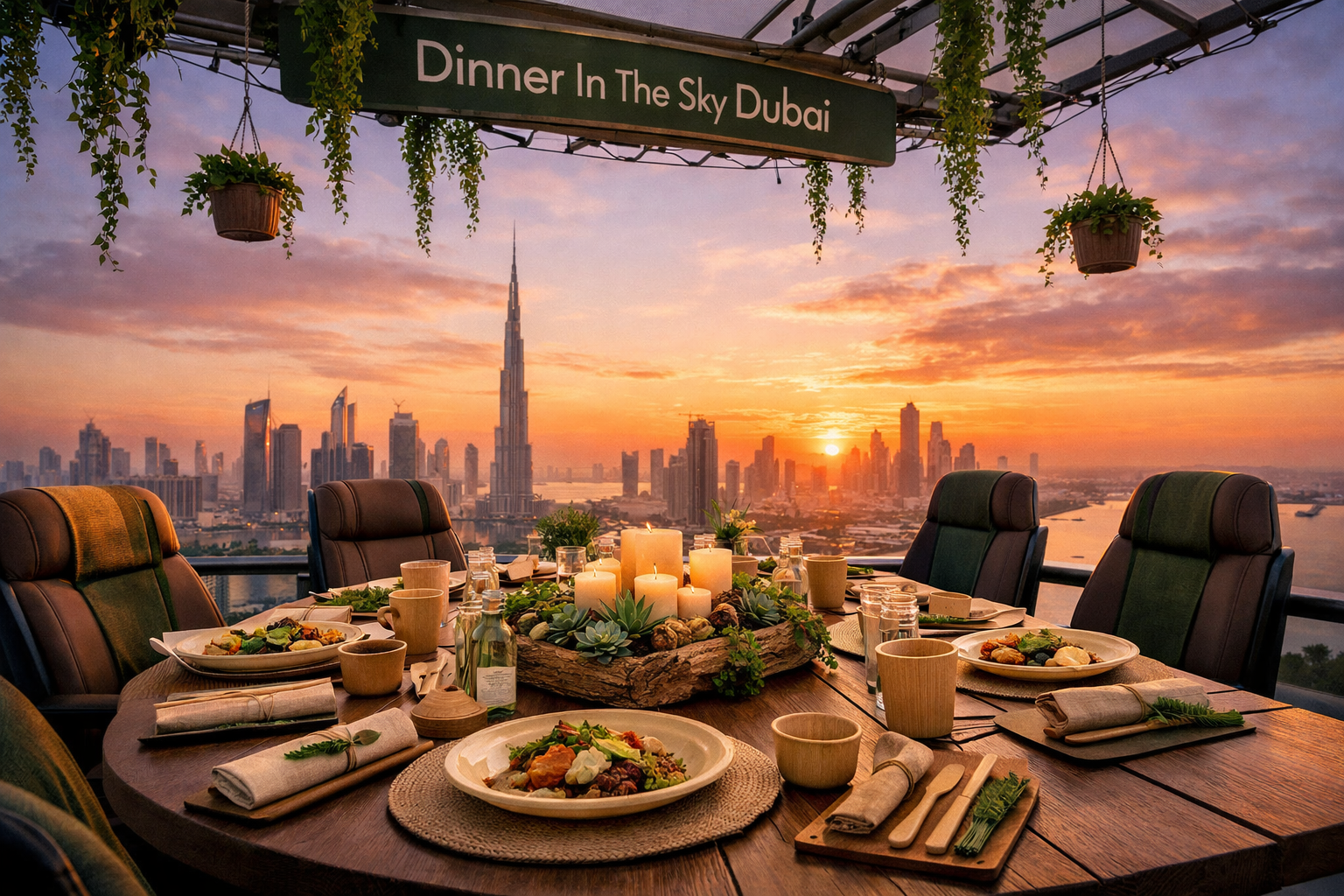 Sustainable Dining in the Sky: Eco-Friendly Practices at Dinner In The Sky Dubai