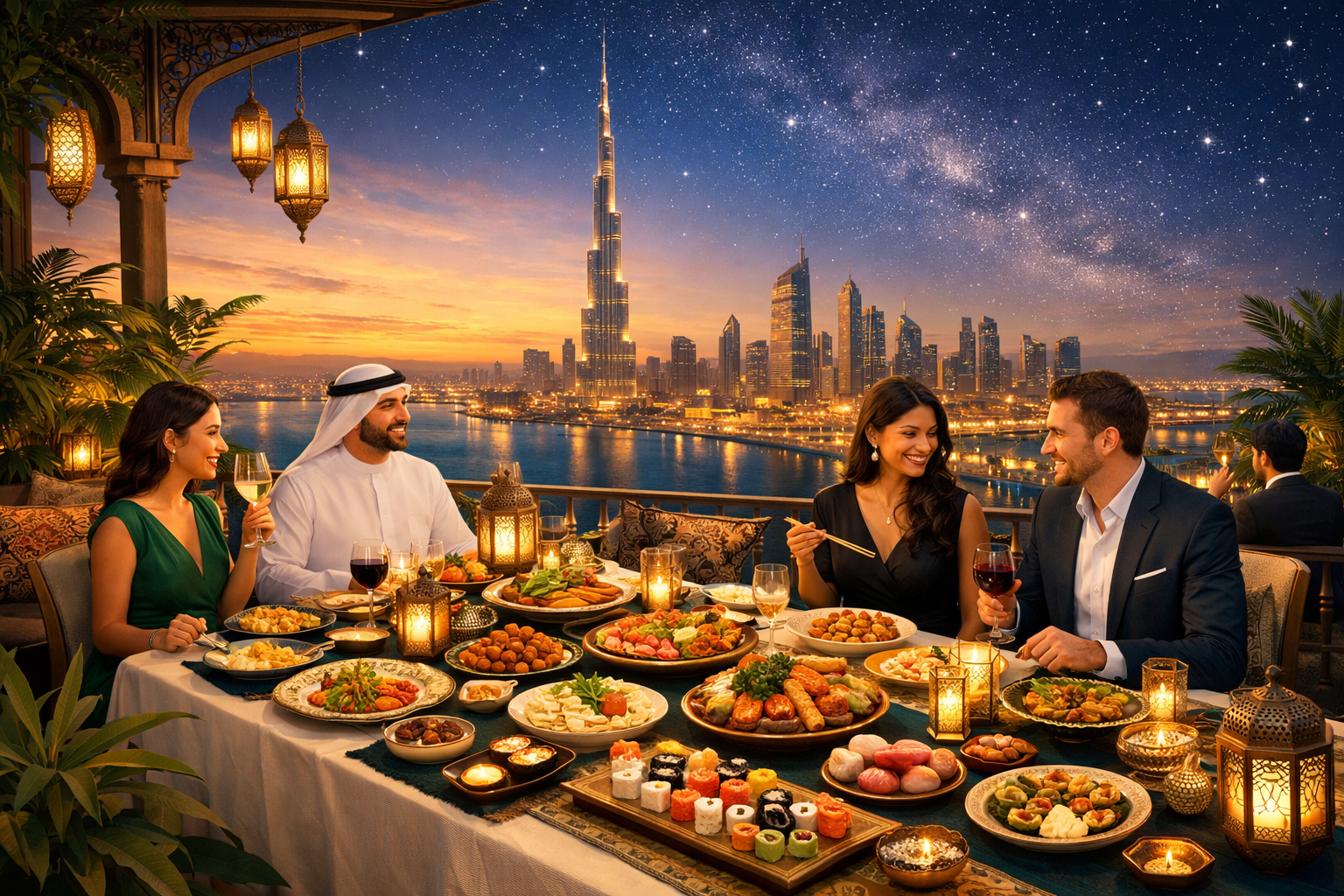 Dining in the Sky: A Fusion of Dubai's Diverse Cultures