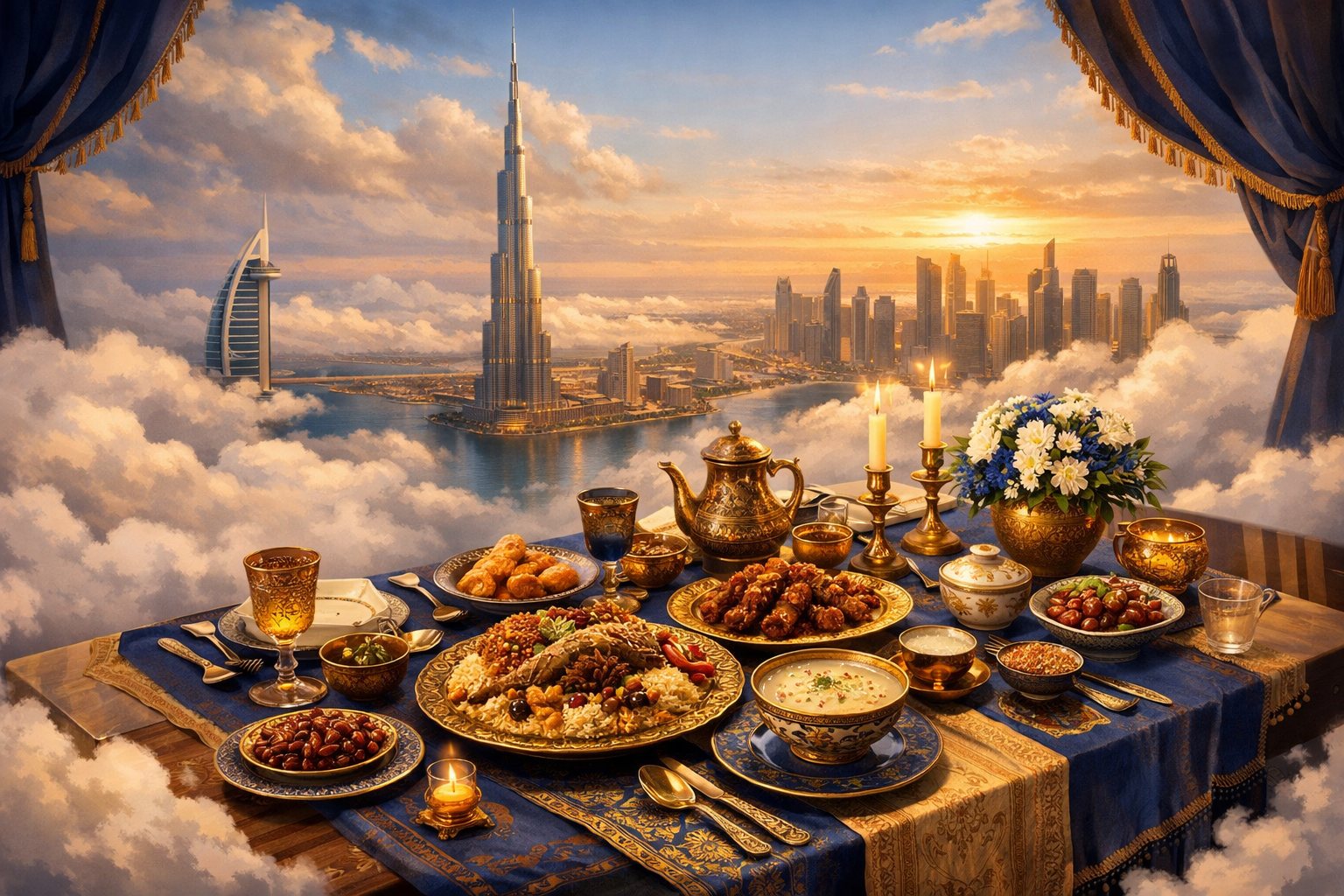A Culinary Journey Through Time: Historical Dishes at Dinner In The Sky Dubai