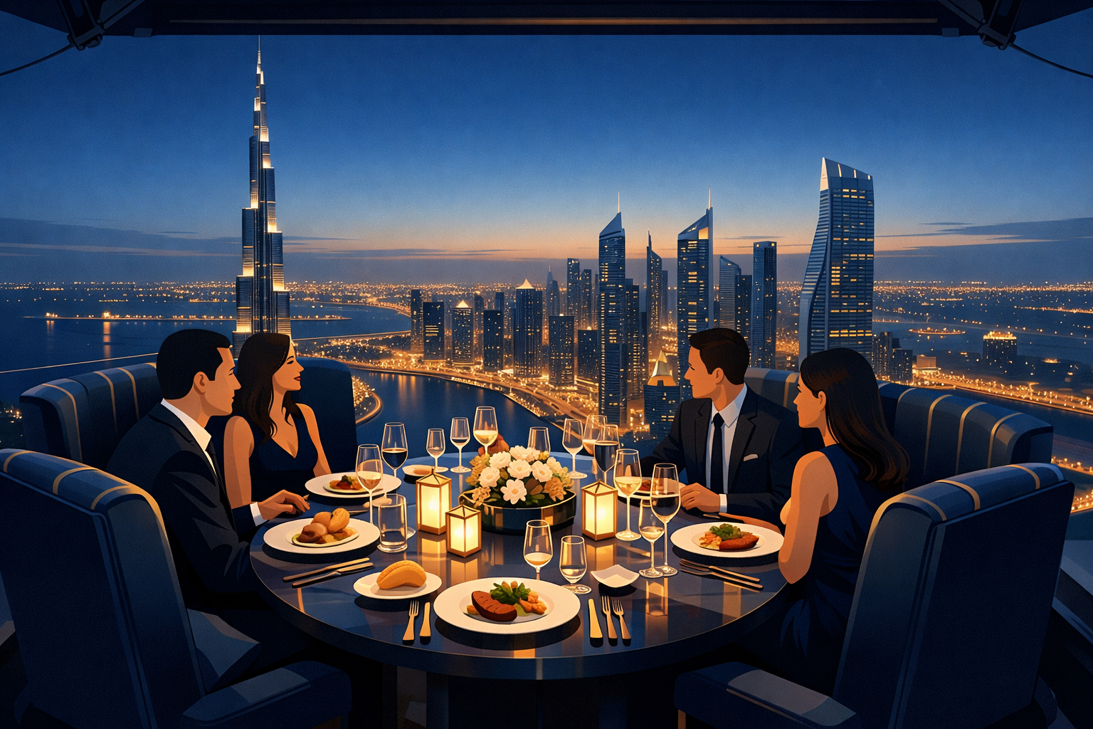The Ultimate Guide to Hosting Exclusive Business Meetings at Dinner In The Sky Dubai