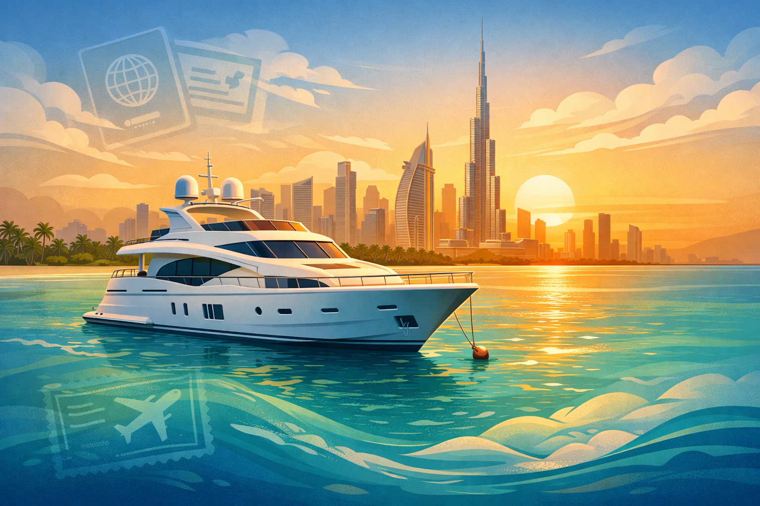 Visa and Attestation Requirements for Yacht Charter Guests Arriving in Dubai