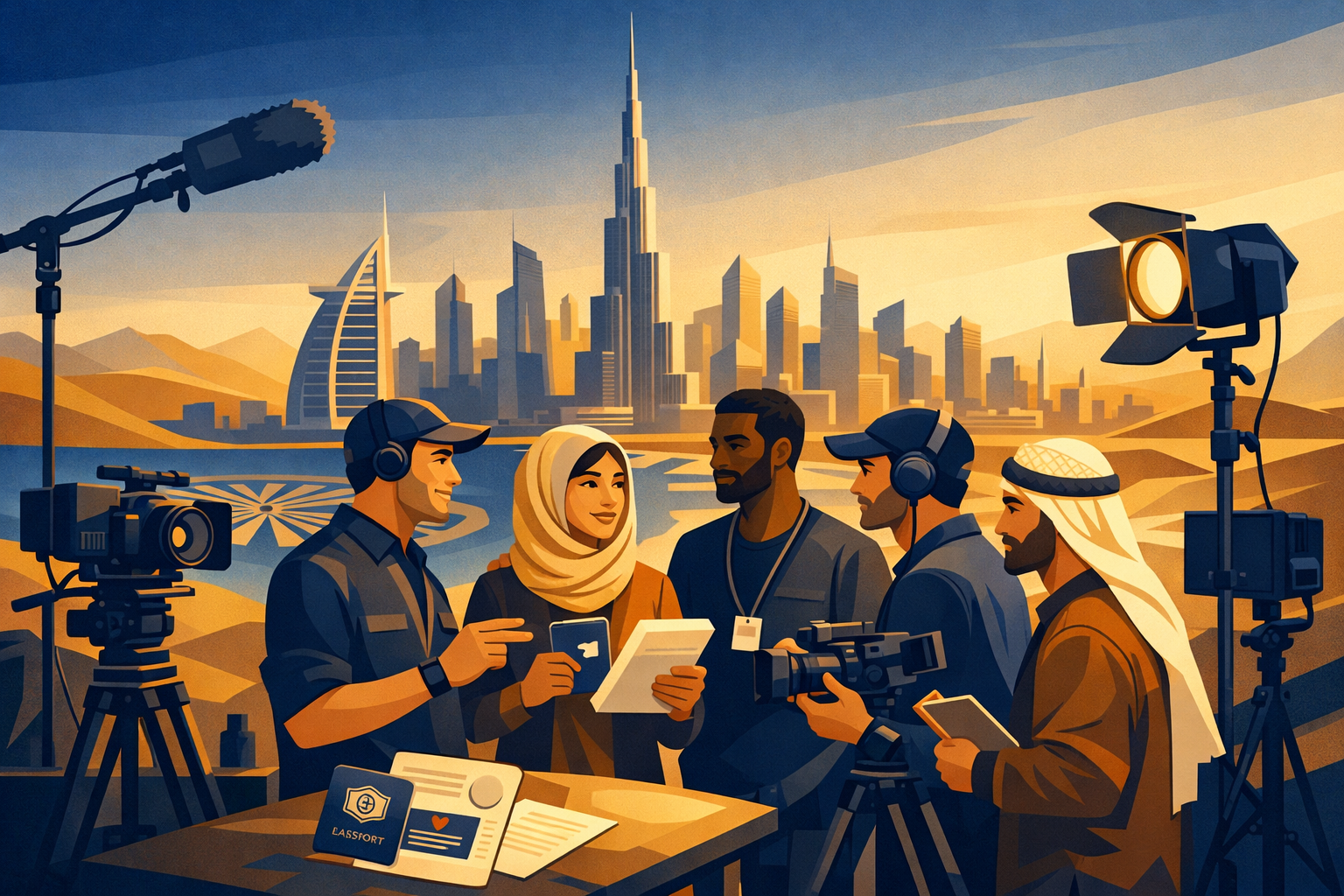 Visa and Attestation Support for Film Production Crews Shooting in Dubai