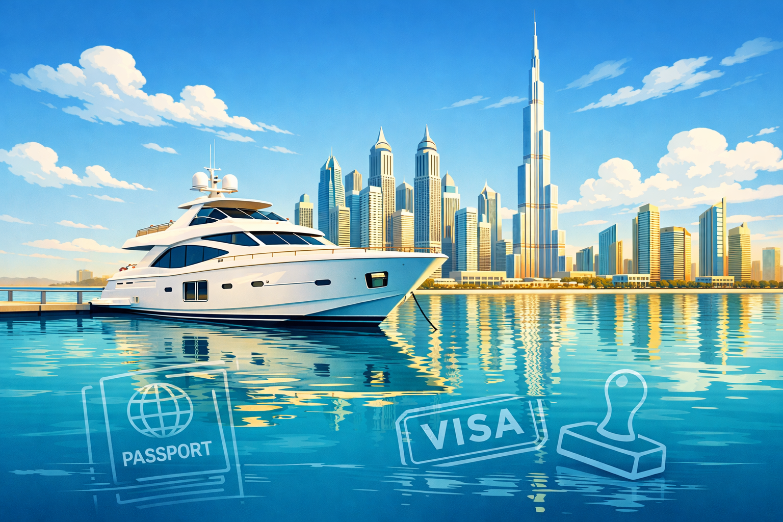 Visa & Attestation for Yacht Charter Guests in Dubai Marina