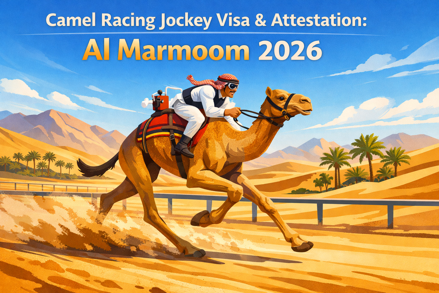 Camel Racing Jockey Visa & Attestation: Al Marmoom 2026