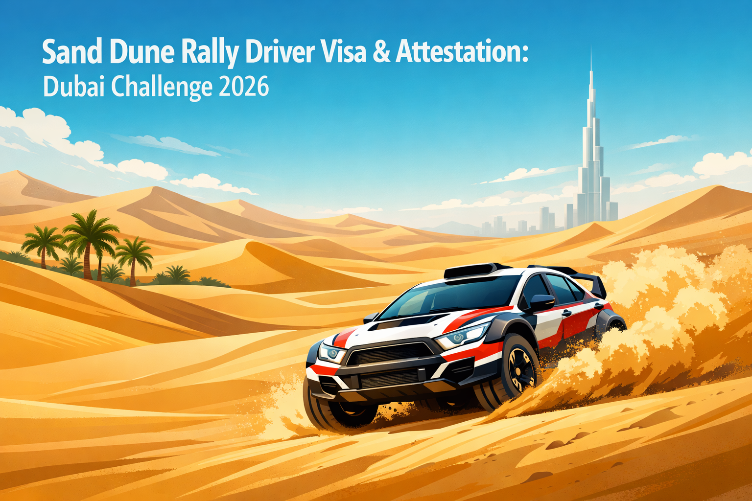 Sand Dune Rally Driver Visa & Attestation: Dubai Challenge 2026