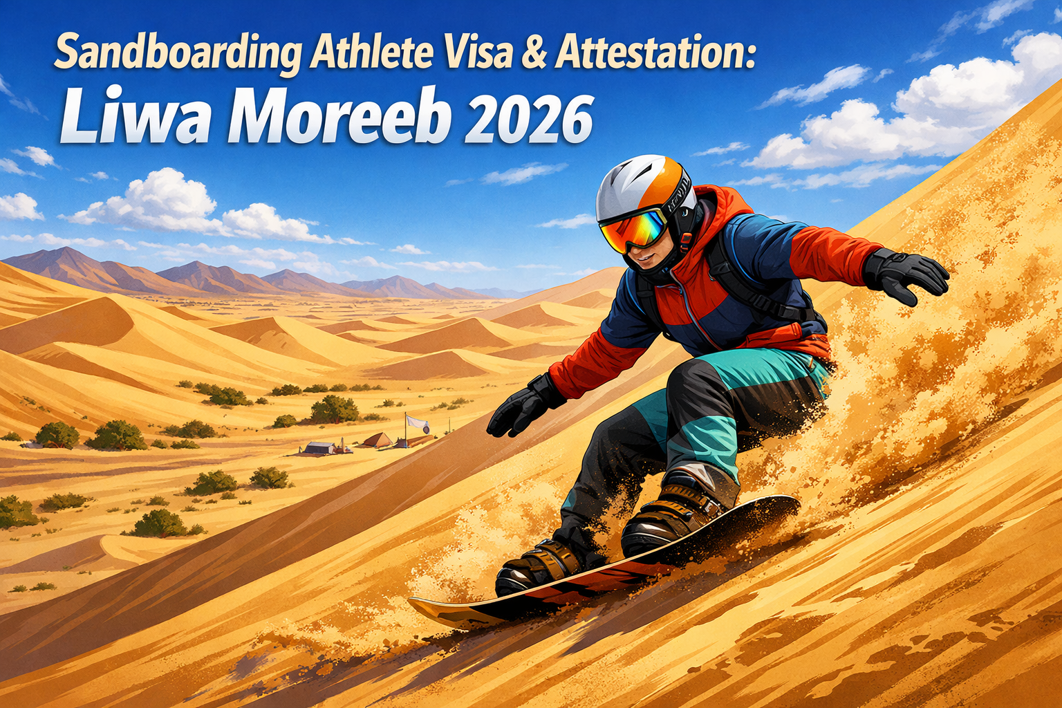 Sandboarding Athlete Visa & Attestation: Liwa Moreeb 2026