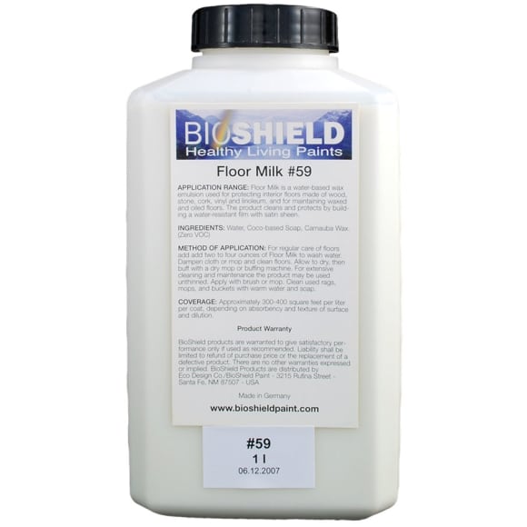 output stoom Ijveraar Bioshield, Floor Milk - Non-Toxic, Natural Maintenance for Sealed or Waxed  Floors