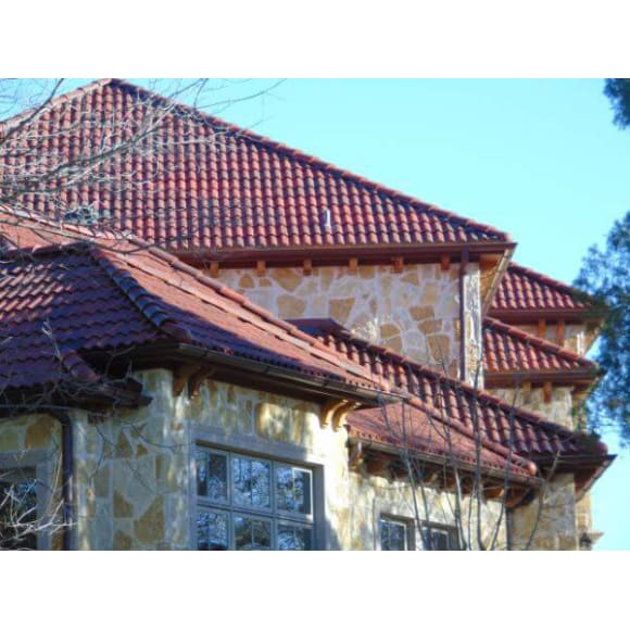 Brava Spanish Barrel Roof Tiles Eco Friendly Durable Composite Roofing Tiles