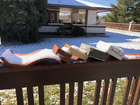 Testing impact of snow, ice, sun, rain on various wood, stone, tile surfaces that have water and oil-based sealers