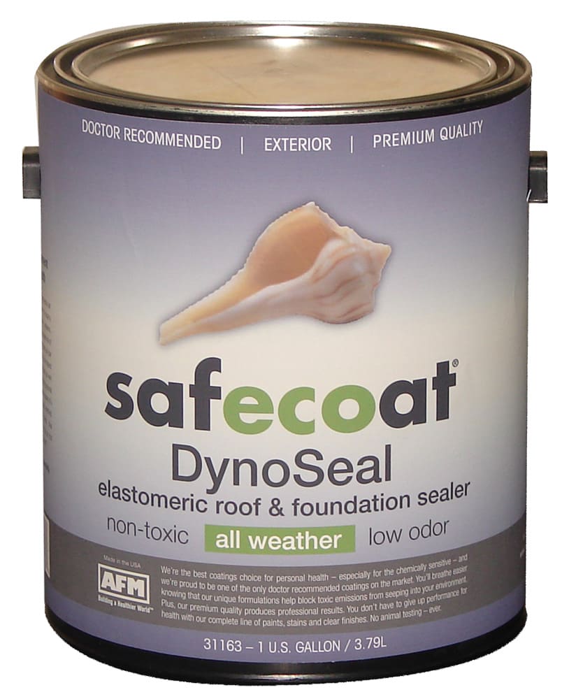 AFM SafeCoat, DynoSeal - Non-Toxic, All Weather, Elastomeric Roof and  Foundation Sealer