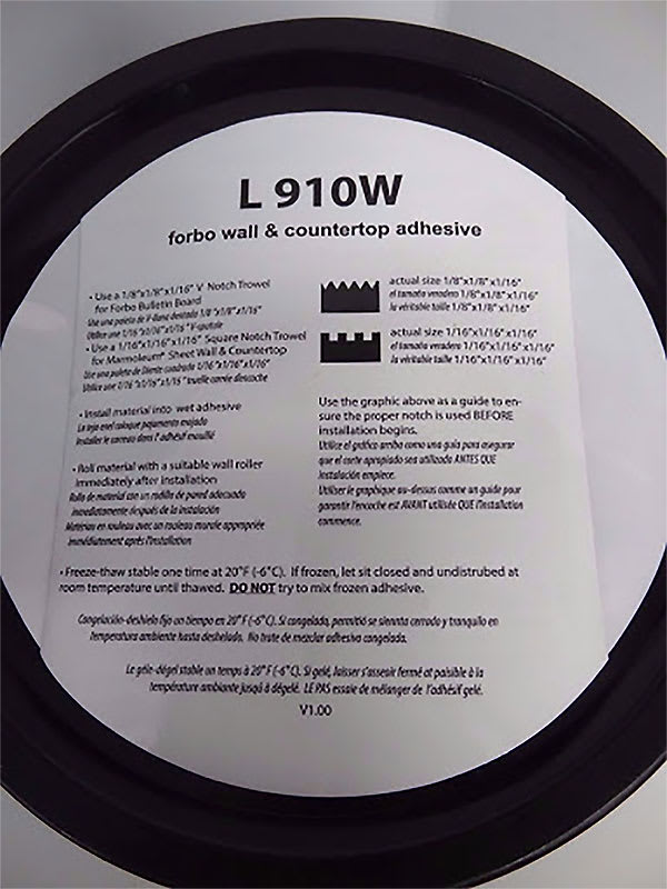 Forbo L910W Wall Adhesive - Eco-Building Products