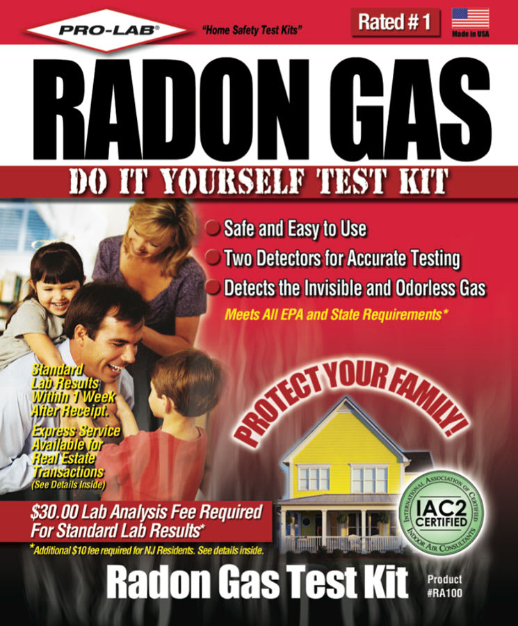 Pro-Lab, Radon Gas Test Kit - Detects invisible and odorless radon gas  emissions