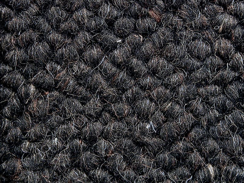 Unique Troy Carpet Remnant, Black Pearl 13 foot 2 inch x 18 foot 3