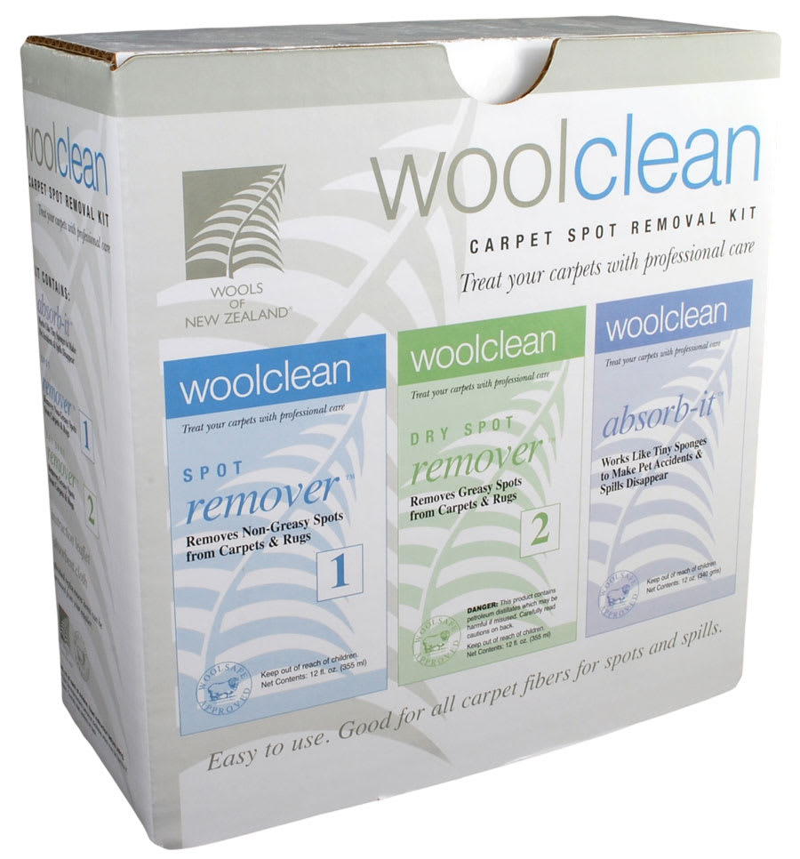 WoolClean, Spot Removal Kit ThreePart Kit for Wool Carpet Stains