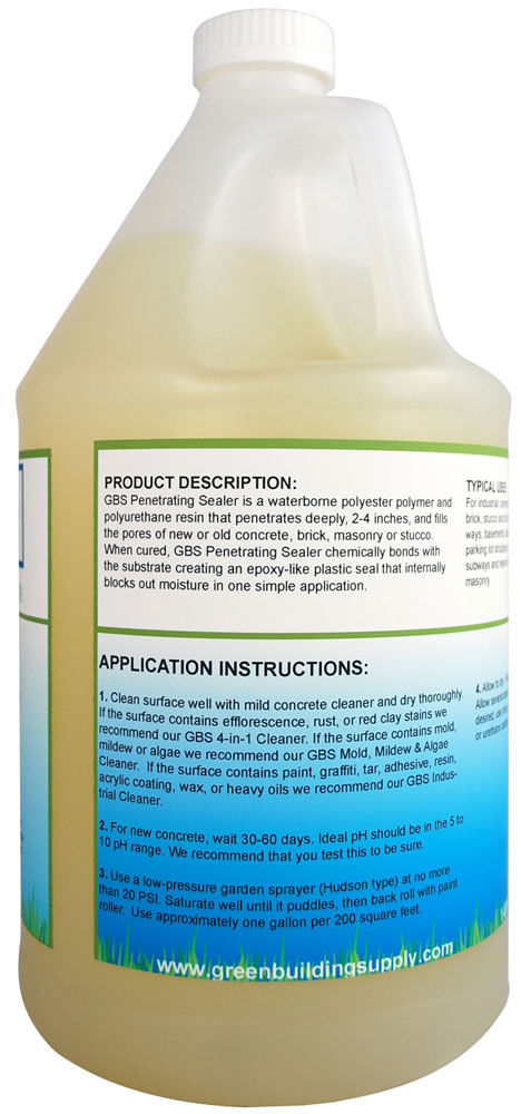 green building supply penetrating concrete sealer non toxic eco