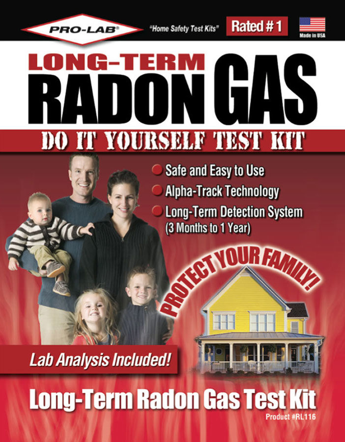 ProLab, LongTerm Radon Gas Test Kit Detects radon gas over 3 months