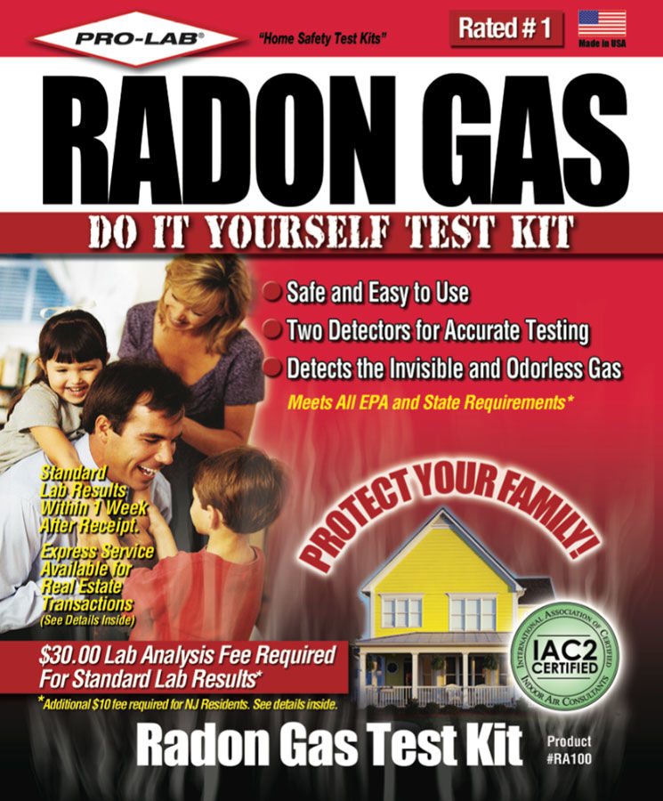 ProLab, Radon Gas Test Kit Detects invisible and odorless radon gas