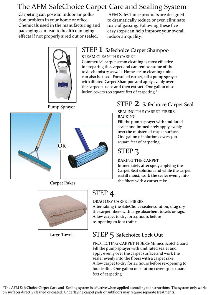 AFM Safecoat Comprehensive Carpet Shampoo & Sealing System