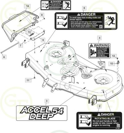 John deere sales z375r deck belt