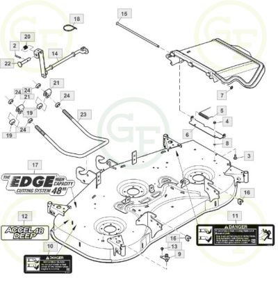 John deere 48 edge mower deck parts top