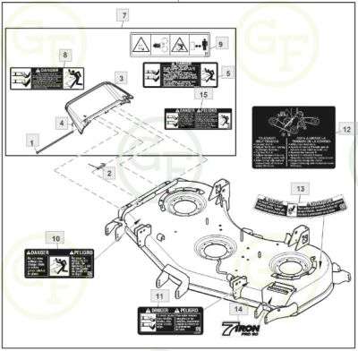 John Deere Mower Deck TCA20268