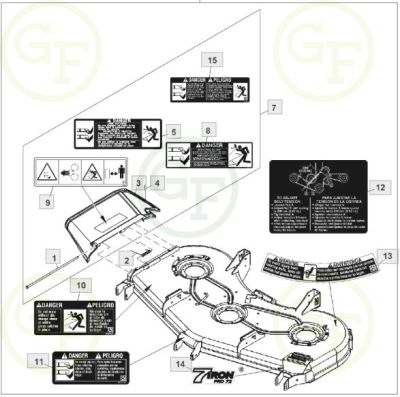 John deere d170 54 inch mower deck belt diagram hot sale