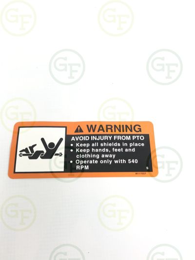 John Deere Label M117557 - Green Farm Parts