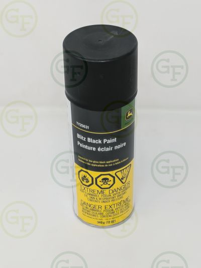 John Deere Flat Black Spray Paint TY25631 - Green Farm Parts