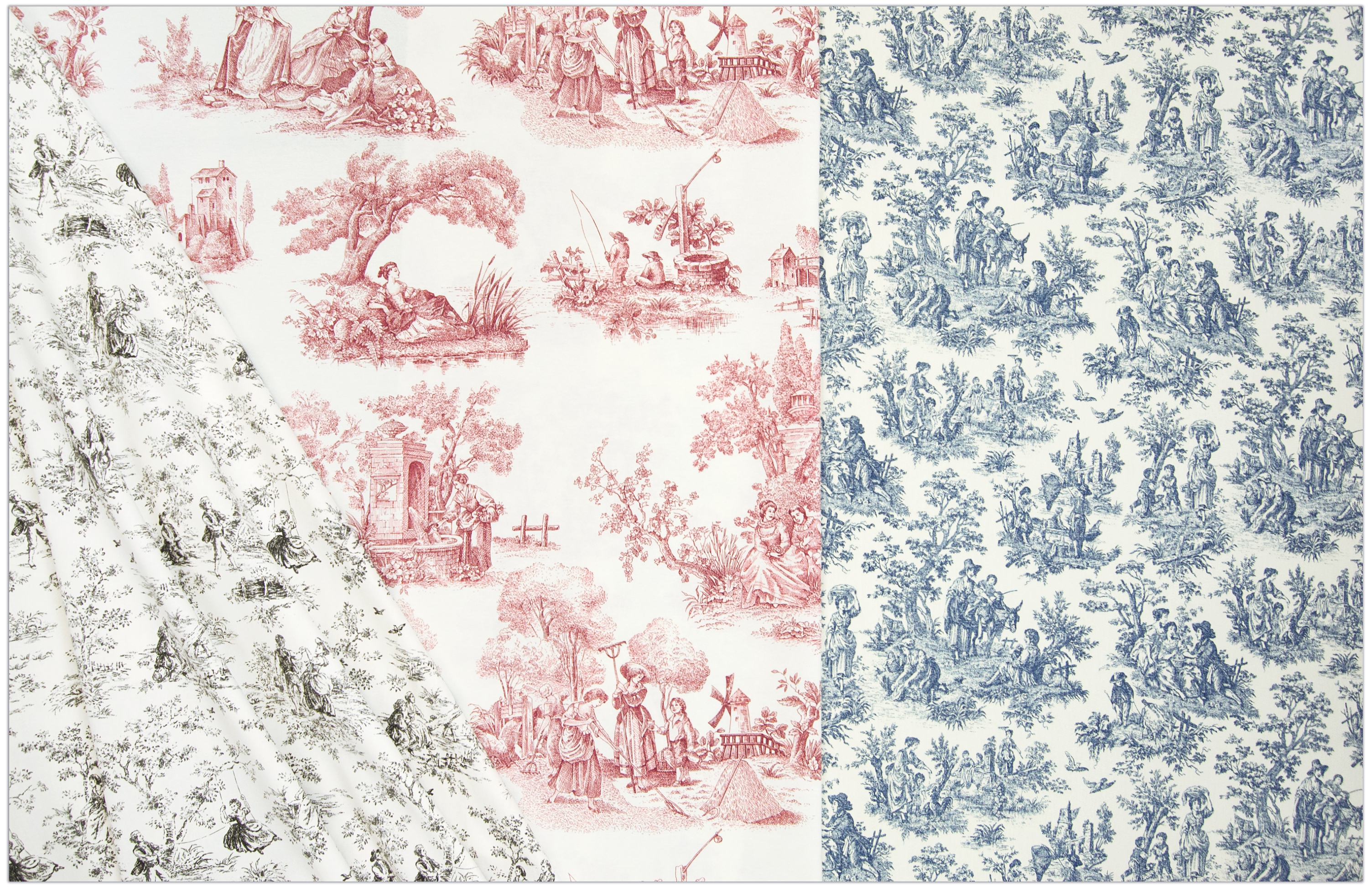 Toile Fabrics - Shabby Chic Inspired by Timeless Tradition