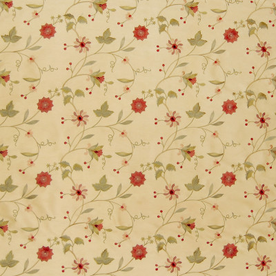 A5243 Mustard Fabric: B79, C27, EMBROIDERED, FAUX SILK, FLORAL, MUSTARD
