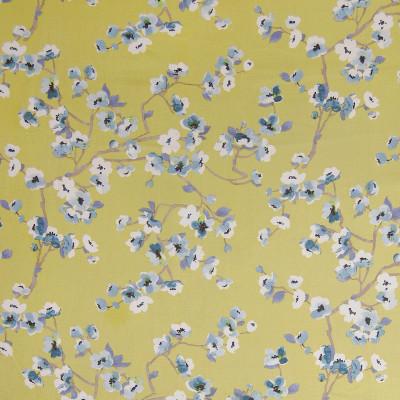 A6114 Green Tea Fabric: B92, C23, C40, FLORAL, BLUE, GREEN, BLUE AND GREEN