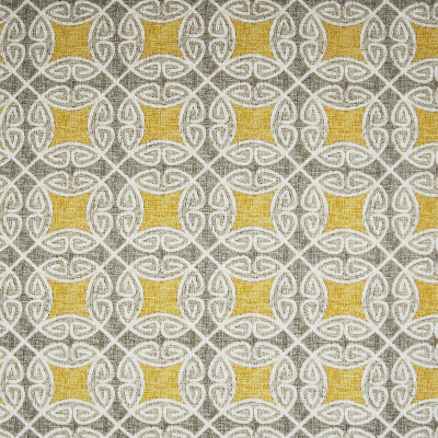 A7418 Pearl Fabric: C16, YELLOW, YELLOW SCROLL, YELLOW FRAME, AZTEC LOOK, AZTEC, YELLOW AZTEC, YELLOW AND GREY, YELLOW AND GRAY, YELLOW PRINT, PRINT, PRINT FABRIC