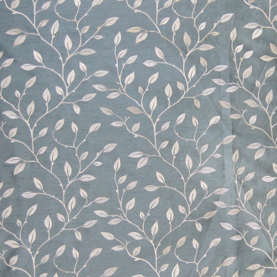 A7910 Delft Fabric: C27, VINE, LEAF, SILK LOOK, DELFT BLUE,FOLIAGE