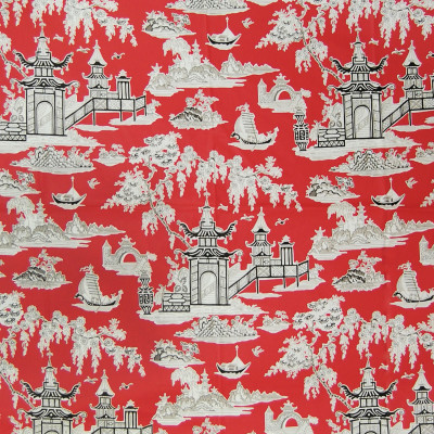 A8419 Lacquer Fabric: C41, TOILE FABRIC, TOILE FABRICS, PRINT FABRIC, PRINT FABRICS, DRAPERY FABRIC, DRAPERY FABRICS, CHINTZ, CHINTZ FINISH, CHINTZ FABRIC