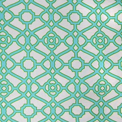 A8484 Emerald Fabric: C43, GEOMETRIC, IRON GATE