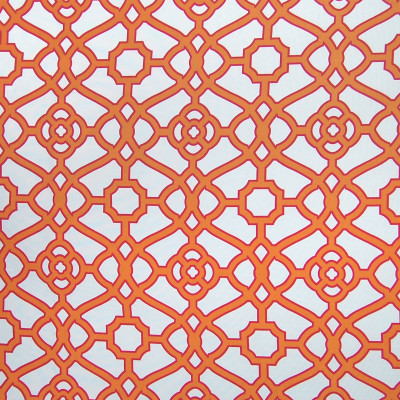 A8506 Kumquat Fabric: C43, ORANGE, CORAL, GEOMETRIC, IRON GATE, LARGE SCALE GEOMETRIC