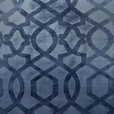 A8653 Lapis Fabric: C46, TONAL STAMPED VELVET, GEOMETRIC